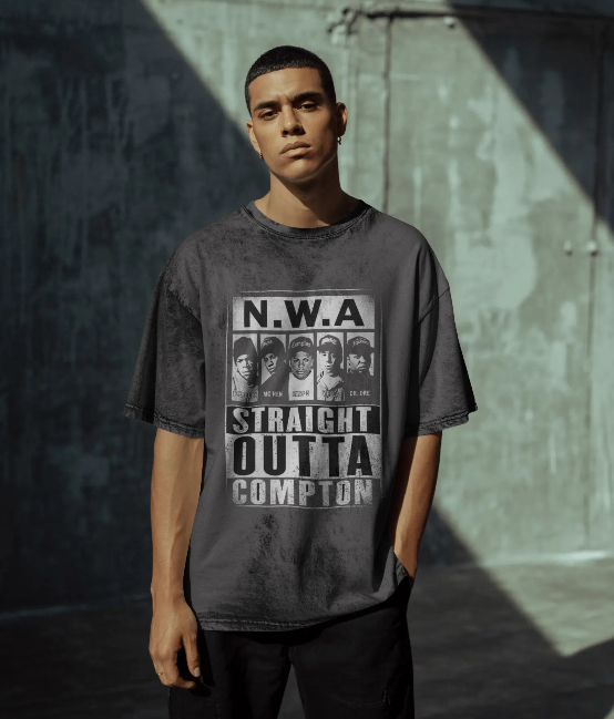 Unisex Acid Washed Oversized Tee